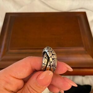John Hardy silver loop snake ring
